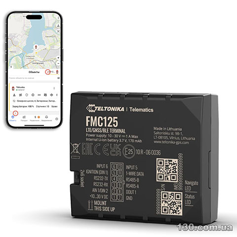 GPS vehicle tracker Teltonika FMC125